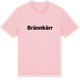 Pink Cotton t-shirt med Brännkärr fetstil t-shirt