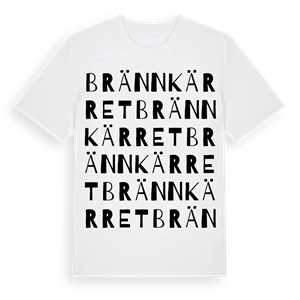 Brännkärret ordlek t-shirt – ekologisk bomull t-shirt från Pinshirt