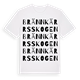 White t-shirt med Brännkärrsskogen ordlek t-shirt