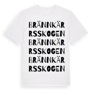 Brännkärrsskogen ordlek t-shirt – ekologisk bomull t-shirt från Pinshirt