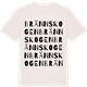 Vintage White t-shirt med Brännskogen ordlek t-shirt
