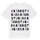 White t-shirt med Brännstugan ordlek t-shirt