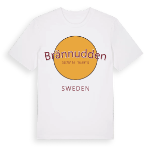 Brännudden cirkel t-shirt – ekologisk bomull t-shirt från Pinshirt