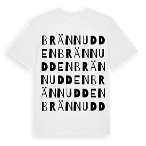 Brännudden ordlek t-shirt – ekologisk bomull t-shirt från Pinshirt