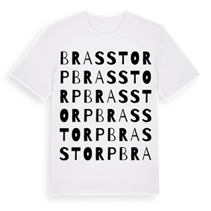 Brasstorp ordlek t-shirt – ekologisk bomull t-shirt från Pinshirt