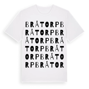 Bråtorp ordlek t-shirt – ekologisk bomull t-shirt från Pinshirt