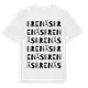 White t-shirt med Brenäs ordlek t-shirt