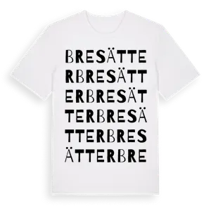 Bresätter ordlek t-shirt – ekologisk bomull t-shirt från Pinshirt