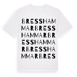 Bresshammar ordlek t-shirt – ekologisk bomull t-shirt från Pinshirt