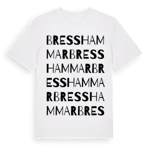 Bresshammar ordlek t-shirt – ekologisk bomull t-shirt från Pinshirt