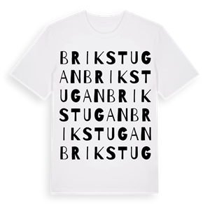 Brikstugan ordlek t-shirt – ekologisk bomull t-shirt från Pinshirt