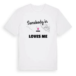 Någon i Brink älskar mig t-shirt – ekologisk bomull t-shirt från Pinshirt