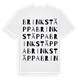 White t-shirt med Brinks täppa ordlek t-shirt