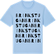 Blue Soul t-shirt med Brinkstugan ordlek t-shirt