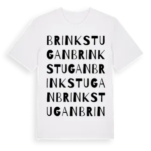 Brinkstugan ordlek t-shirt – ekologisk bomull t-shirt från Pinshirt