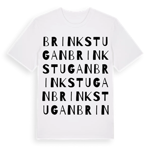 Brinkstugan ordlek t-shirt – ekologisk bomull t-shirt från Pinshirt