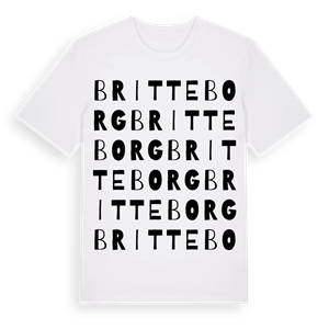 Britteborg ordlek t-shirt – ekologisk bomull t-shirt från Pinshirt