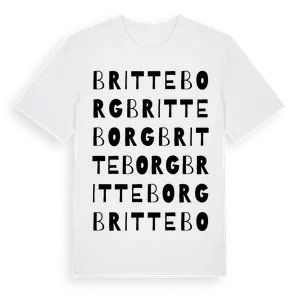Britteborg ordlek t-shirt – ekologisk bomull t-shirt från Pinshirt