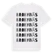 White t-shirt med Brobynäs ordlek t-shirt