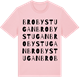 Pink Cotton t-shirt med Brobystugan ordlek t-shirt