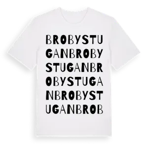 Brobystugan ordlek t-shirt – ekologisk bomull t-shirt från Pinshirt