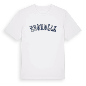 Brokulla college t-shirt – ekologisk bomull t-shirt från Pinshirt