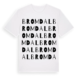 Bromdal ordlek t-shirt – ekologisk bomull t-shirt från Pinshirt