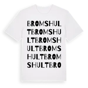 Bromshult ordlek t-shirt – ekologisk bomull t-shirt från Pinshirt