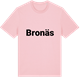 Pink Cotton t-shirt med Bronäs fetstil t-shirt