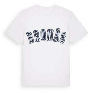 Bronäs college t-shirt – ekologisk bomull t-shirt från Pinshirt