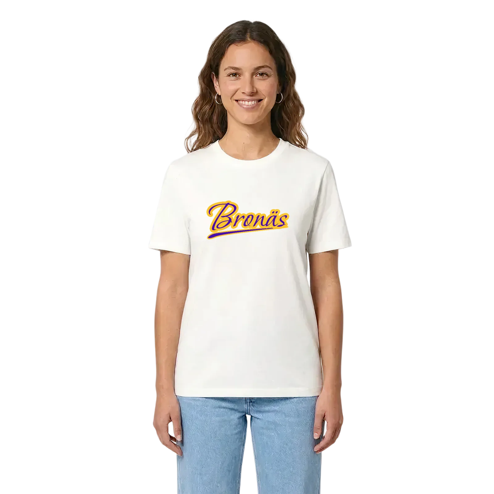Bronäs baseball t-shirt – White, i miljö
