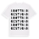 White t-shirt med Brottningestugan ordlek t-shirt