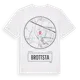 White t-shirt med Brottsta t-shirt