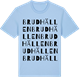 Blue Soul t-shirt med Brudhällen ordlek t-shirt
