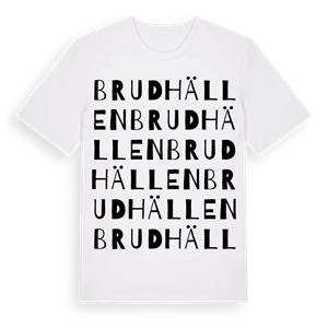 Brudhällen ordlek t-shirt – ekologisk bomull t-shirt från Pinshirt