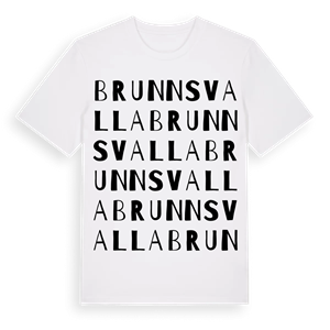 Brunnsvalla ordlek t-shirt – ekologisk bomull t-shirt från Pinshirt