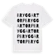 White t-shirt med Bryggartorp ordlek t-shirt