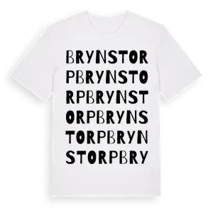 Brynstorp ordlek t-shirt – ekologisk bomull t-shirt från Pinshirt