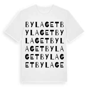 Bylaget ordlek t-shirt – ekologisk bomull t-shirt från Pinshirt