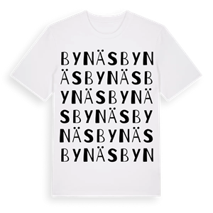 Bynäs ordlek t-shirt – ekologisk bomull t-shirt från Pinshirt