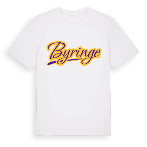 Byringe baseball t-shirt – ekologisk bomull t-shirt från Pinshirt