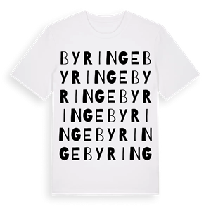 Byringe ordlek t-shirt – ekologisk bomull t-shirt från Pinshirt