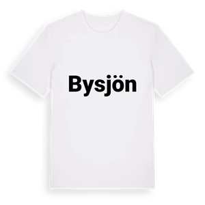Bysjön fetstil t-shirt – ekologisk bomull t-shirt från Pinshirt