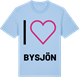 Blue Soul t-shirt med Jag älskar Bysjön t-shirt stort tryck