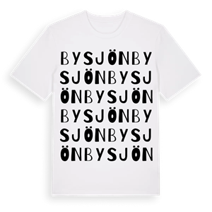 Bysjön ordlek t-shirt – ekologisk bomull t-shirt från Pinshirt
