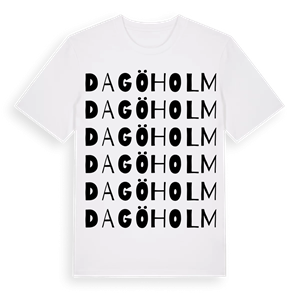 Dagöholm ordlek t-shirt – ekologisk bomull t-shirt från Pinshirt
