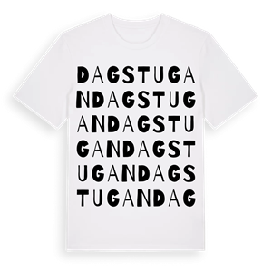 Dagstugan ordlek t-shirt – ekologisk bomull t-shirt från Pinshirt