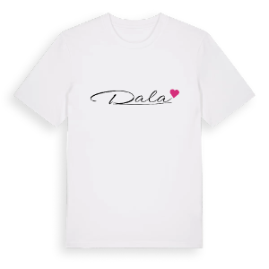 Dala hjärta t-shirt – ekologisk bomull t-shirt från Pinshirt