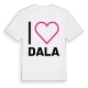 Jag älskar Dala t-shirt stort tryck