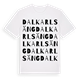 Dalkarlsäng ordlek t-shirt